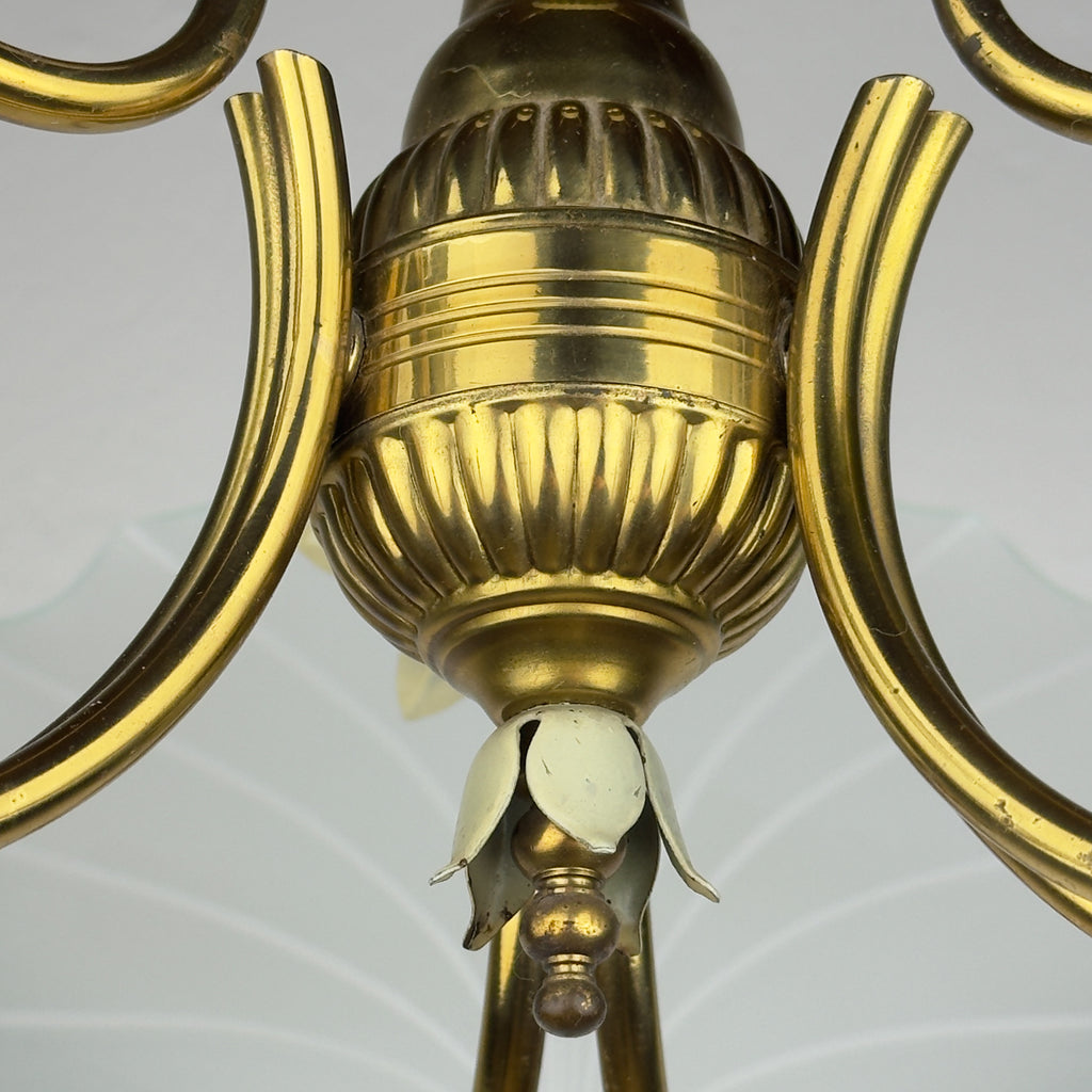 Antique chandelier, in style of Pietro Chiesa For Fontana Arte, Italy, 1930s