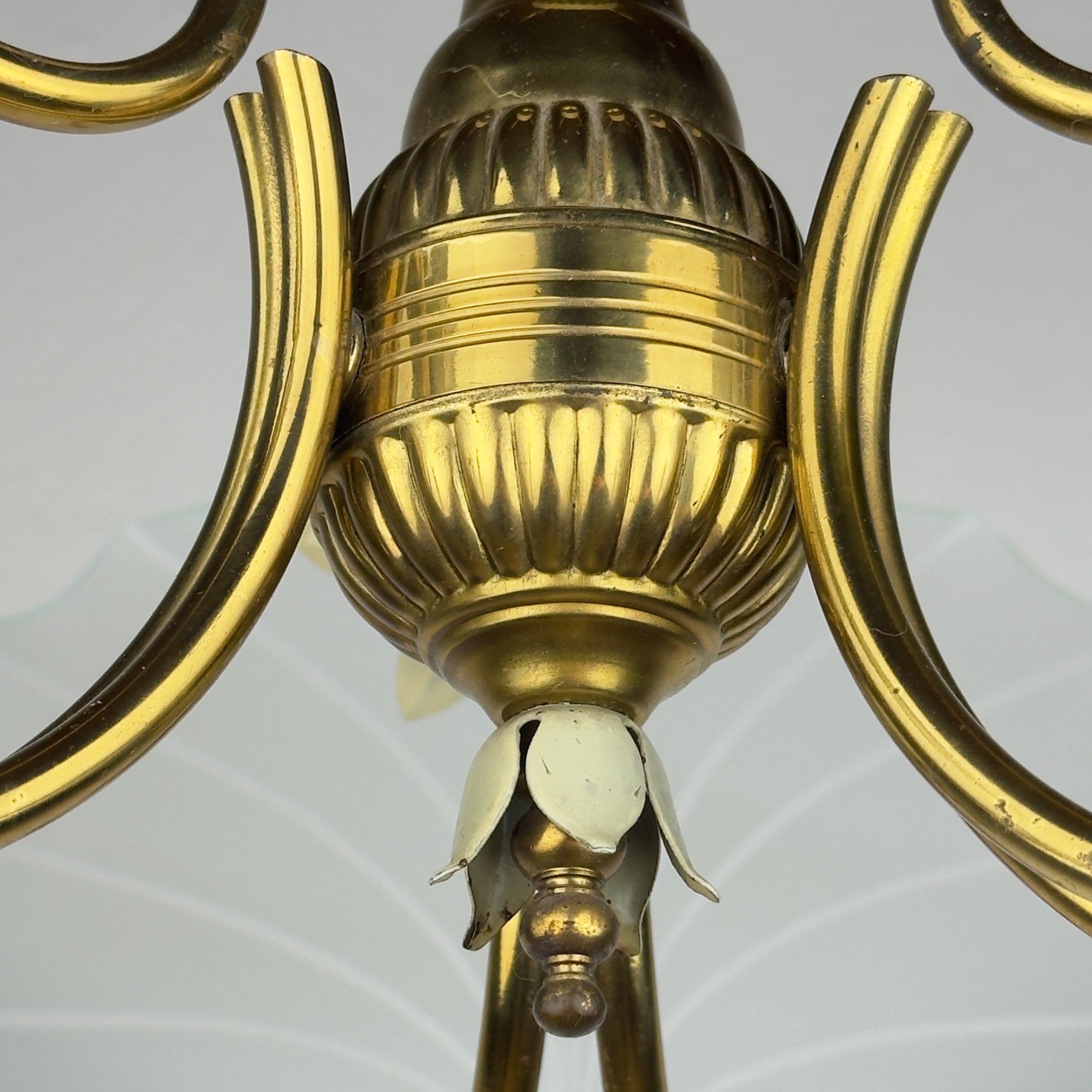 Antique chandelier, in style of Pietro Chiesa For Fontana Arte, Italy, 1930s