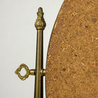 Vintage tabletop vanity mirror from brass, Italy, 1950s