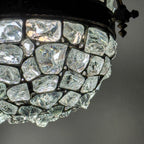 Antique chandelier on chains in Art Nouveau style, Austria, early 20th century