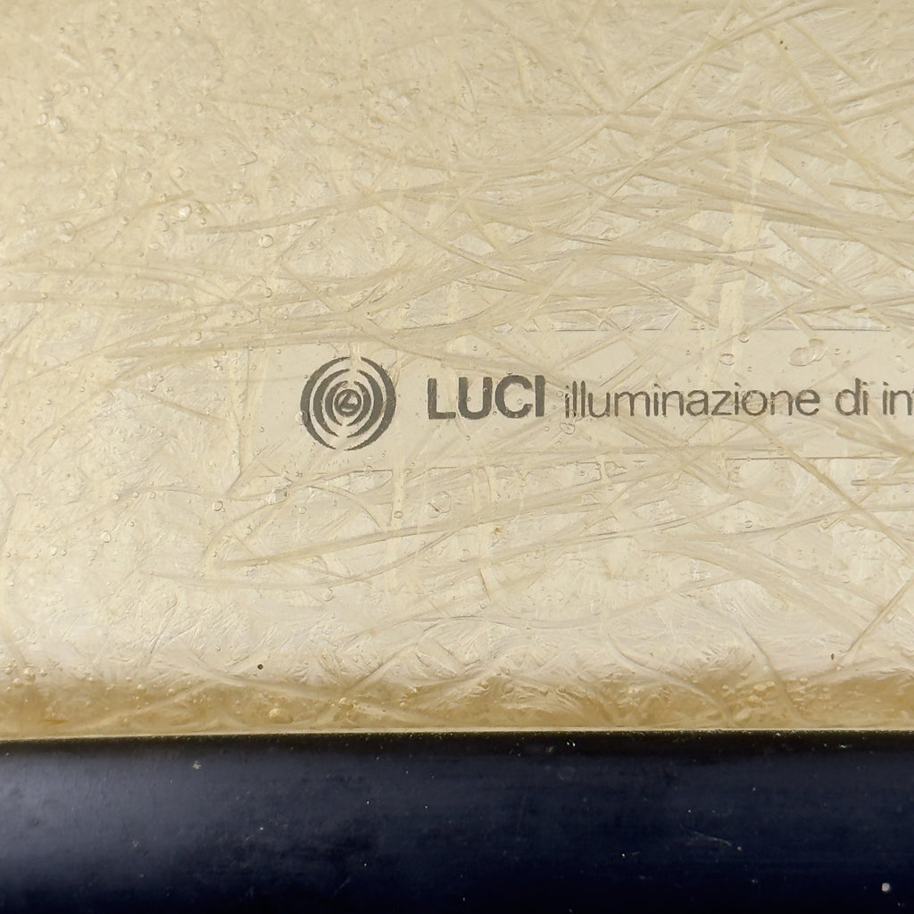 Large vintage pendant lamp by Idea Studio Techno Design for Luci Milano, Italy 1970s