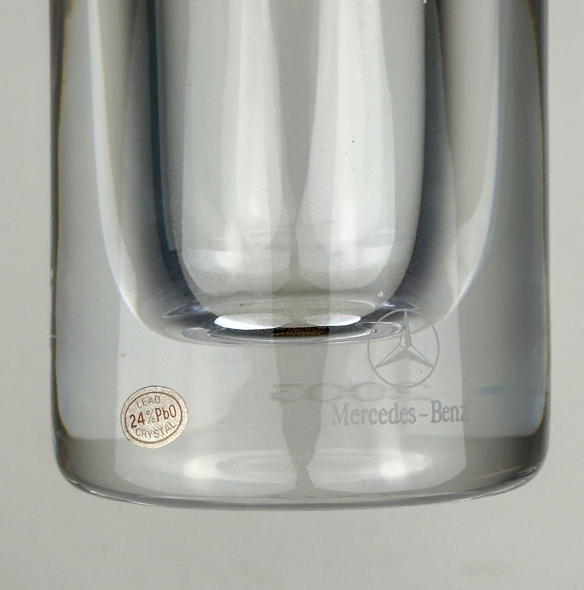 Mercedes-Benz Auto Rotonda Crystal Glass Vase by Il Giugno, 2003, Italian Design, 24% Lead Crystal