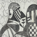 Graphics, etching, signature "Popy", Italy 1972