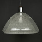 Carlo Nason Murano Glass Pendant Lamp: Mazzega Italian Lighting, 1960s
