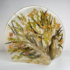 Vintage table lamp Peacock by Riccardo Marzi RM Made in Italy - Firenze, 1980s