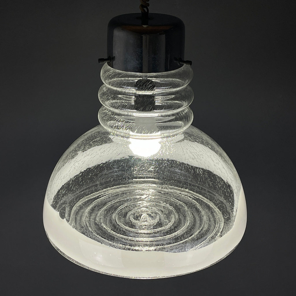 Murano glass pendant lamp  Italy 1960s Space age Mid-century modern italian lighting