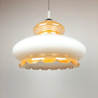 Vintage glass lamp Yugoslavia '70s Mid-century ceiling lamp Retro lighting