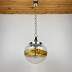 Murano glass pendant lamp  Italy 1970s Space age Mid-century modern italian lighting