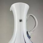 Murano glass hand-cut pitcher by Carlo Moretti Italy 1970s original murano jug
