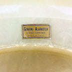 Vintage Alabaster Lady Hat Table Lamp - 1970s Italian Lighting
