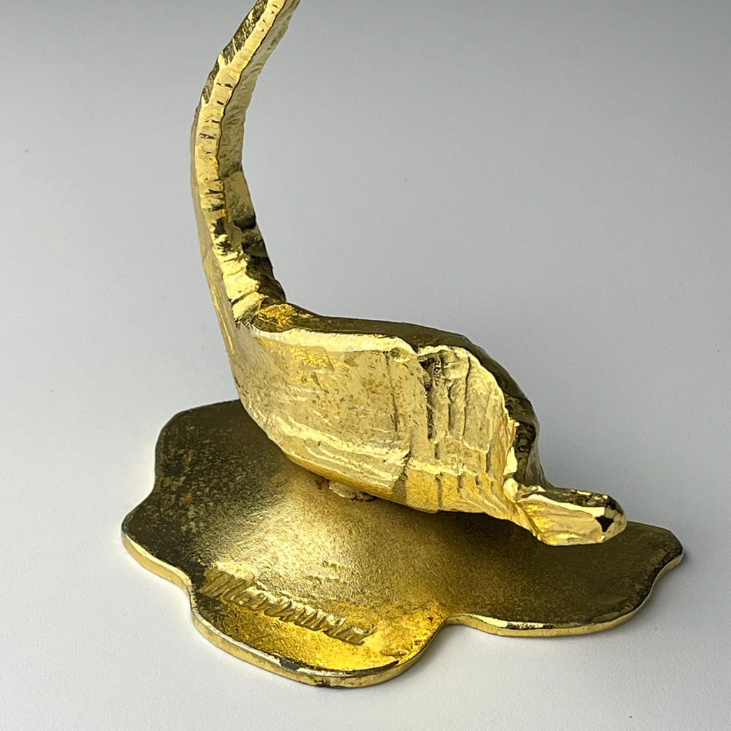Vintage metal sculpture Bird by Salvino Marsura, Italy 1970s, Mid-century Modern