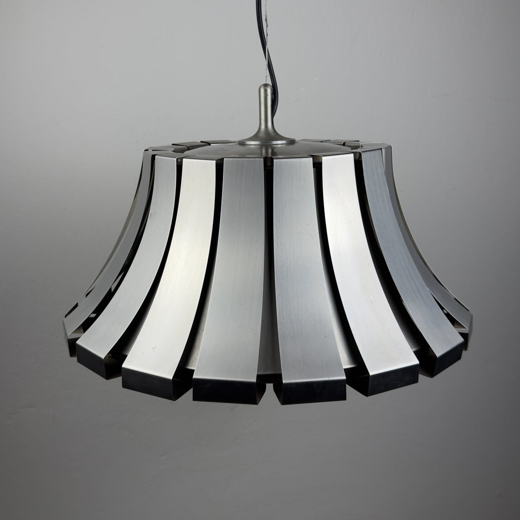 Vintage metal pendant lamp by Elio Martinelli for Martinelli Luce, Italy 1960s