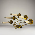 Vintage brass wall lamp by Stilnovo, Italy, 1950s