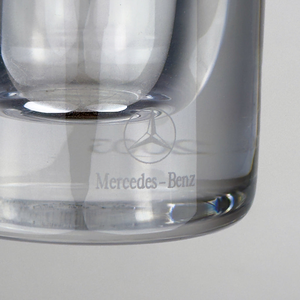 Mercedes-Benz Auto Rotonda Crystal Glass Vase by Il Giugno, 2003, Italian Design, 24% Lead Crystal