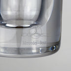 Mercedes-Benz Auto Rotonda Crystal Glass Vase by Il Giugno, 2003, Italian Design, 24% Lead Crystal