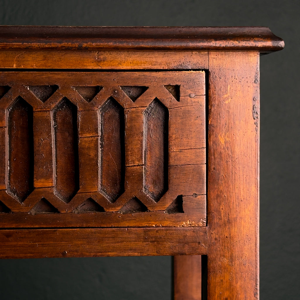 Vintage wood nightstand Italy 1970s