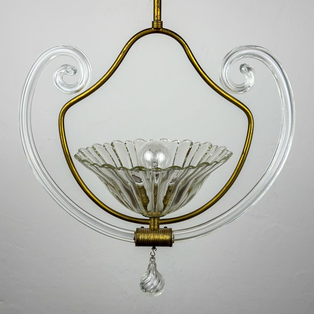 1930s Vintage Murano chandelier by Barovier & Toso, Italy