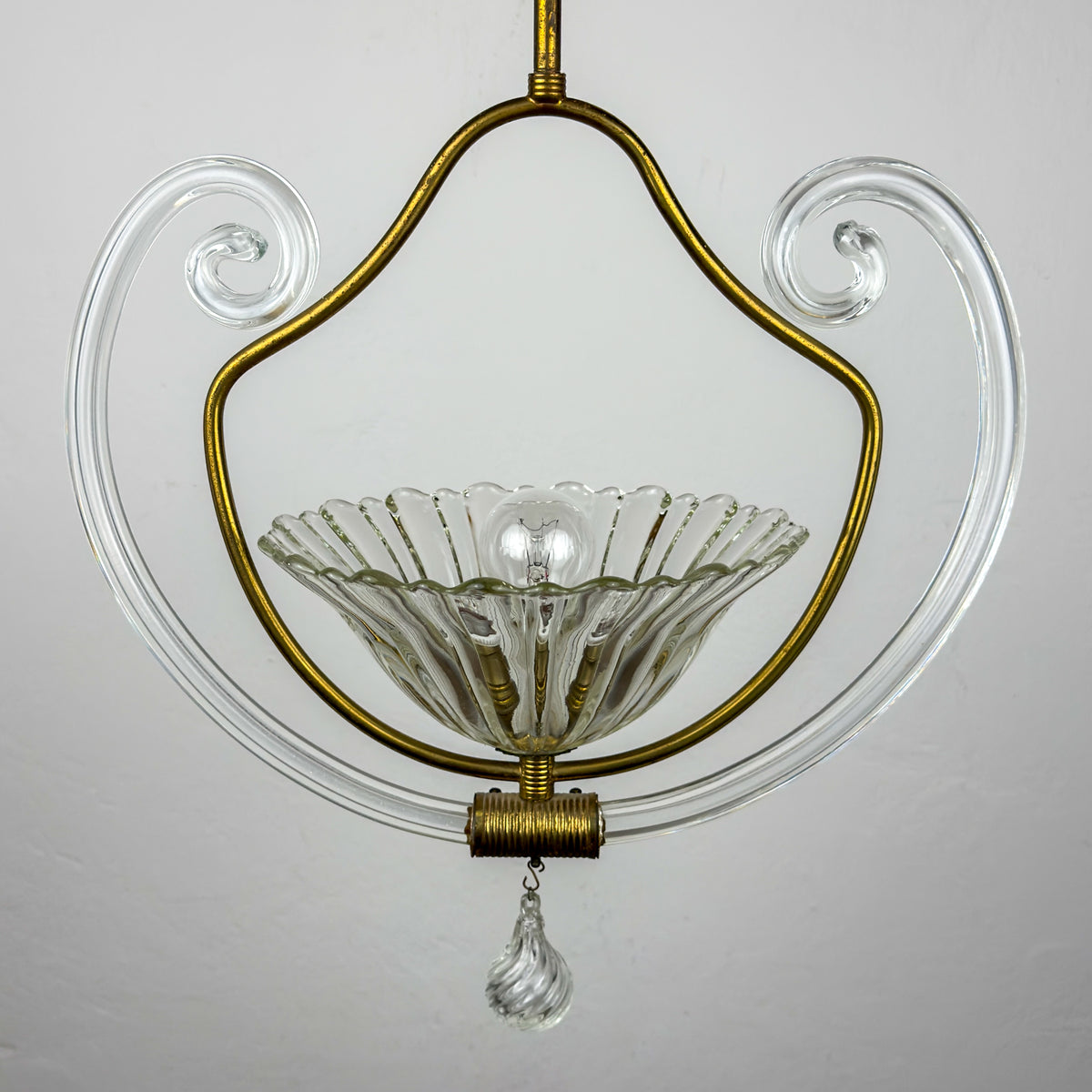 1930s Vintage Murano chandelier by Barovier & Toso, Italy