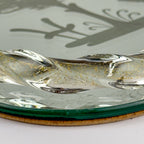 Vintage Venetian Murano glass Mirror Tray, Italy 1950s