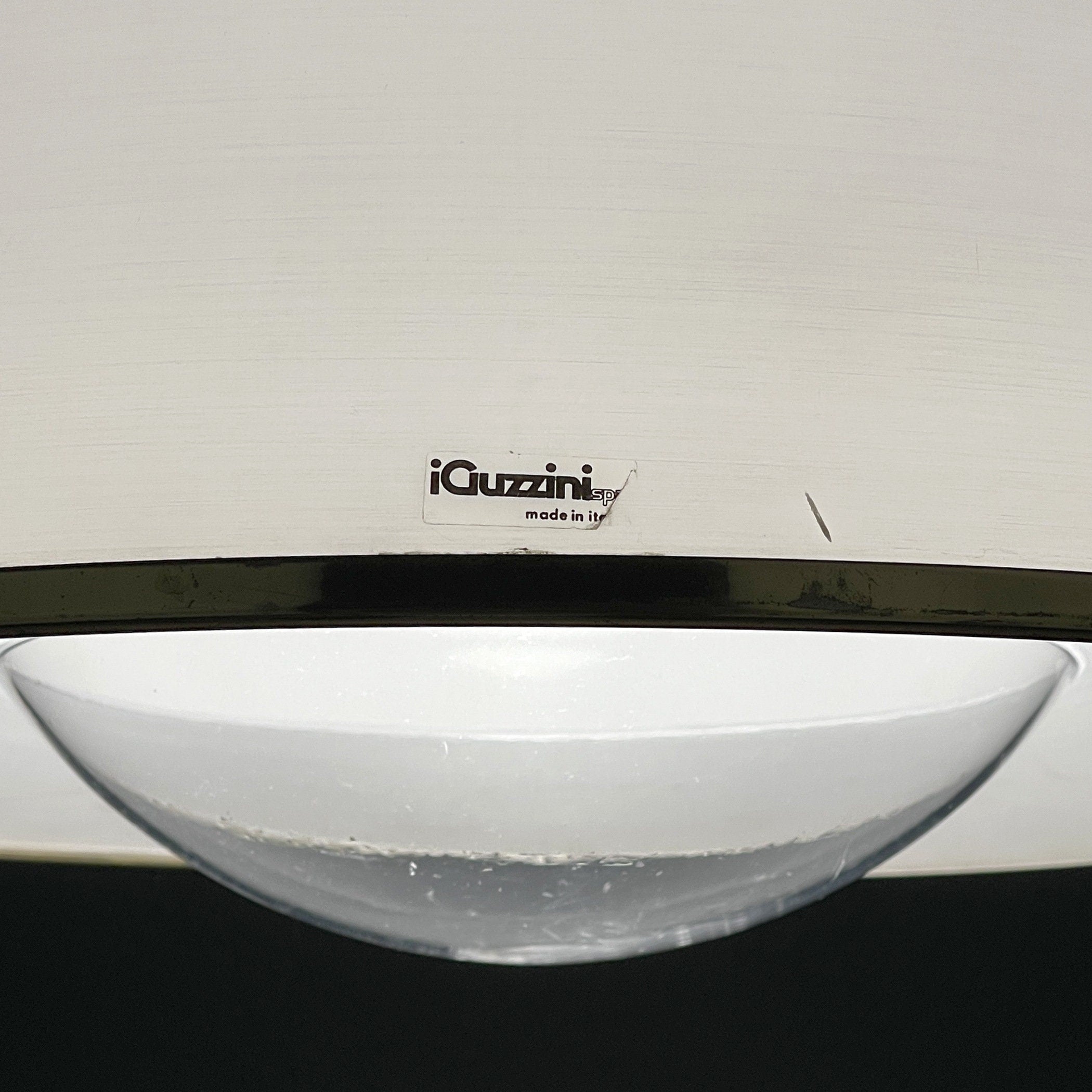 iGuzzini "Kuala" Italian white pendant lamp by Franco BRESCIANI  Italy 1970s