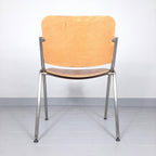 Retro desk chair from 80s Yugoslavia Stol Kamnik Plywood Metal Chrome Leg Retro office