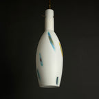 Multicolor opaline murano glass pendant lamp by Stilnovo, Italy 1950s, Mid-century modern