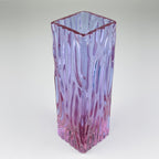 Vintage textured murano glass vase Tronchi, Italy 1970s