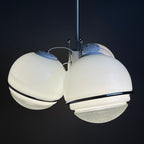 Gino Sarfatti large globe chandelier Italy 1960s