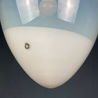 [Reserved, included shipping] Murano pendant lamp Egg by Leucos, Italy 1960s Mid-century italian modern lighting