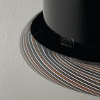 Vintage Murano black pendant lamp by Lino Tagliapietra for VeArt, Italy 1960s