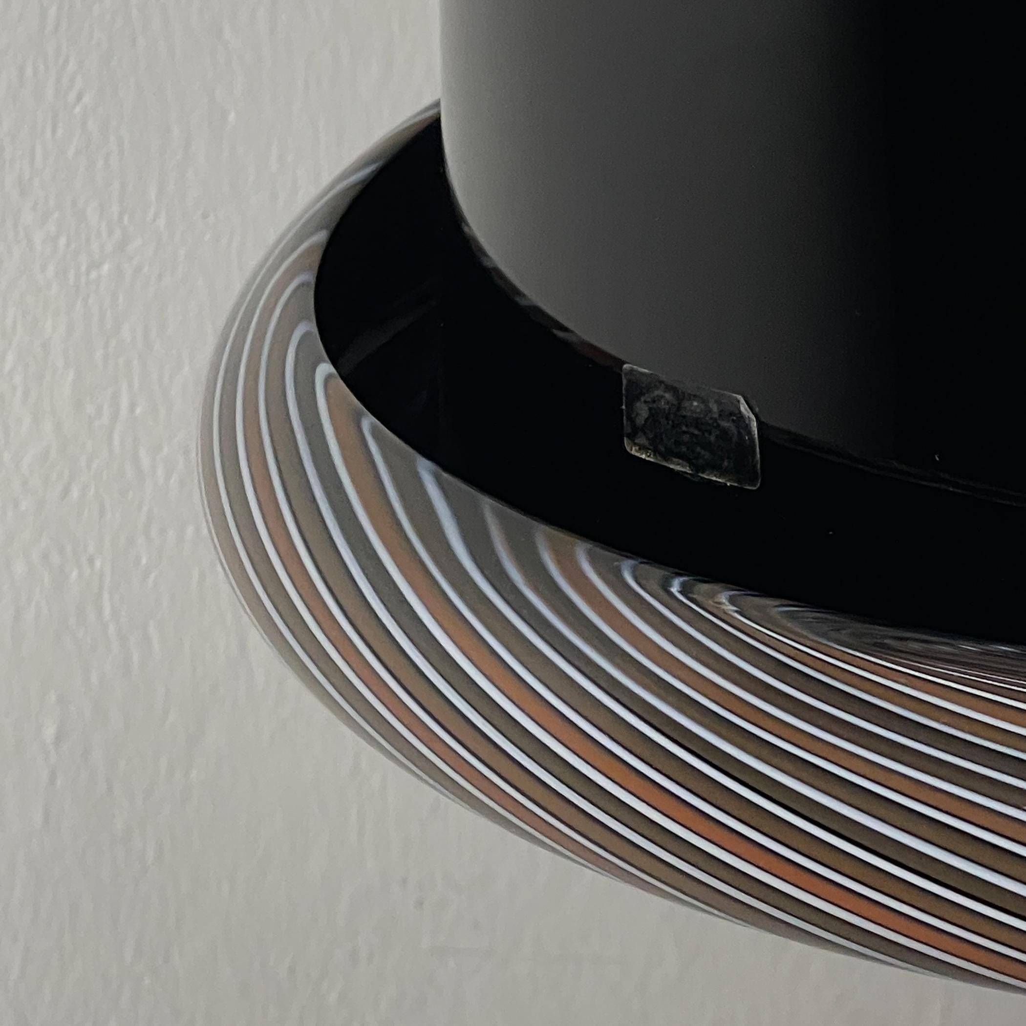 Vintage Murano black pendant lamp by Lino Tagliapietra for VeArt, Italy 1960s