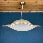 Murano pendant lamp woman's wide-brim-hat Italy 1970s Mid-century italian lighting