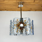 Mid-Century AV Mazzega Murano Glass Chandelier: Italian Space Age Lighting