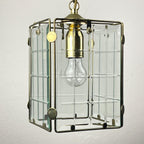 Vintage brass pendant lamp, Italy, 1970s, Mid-century Italian modern