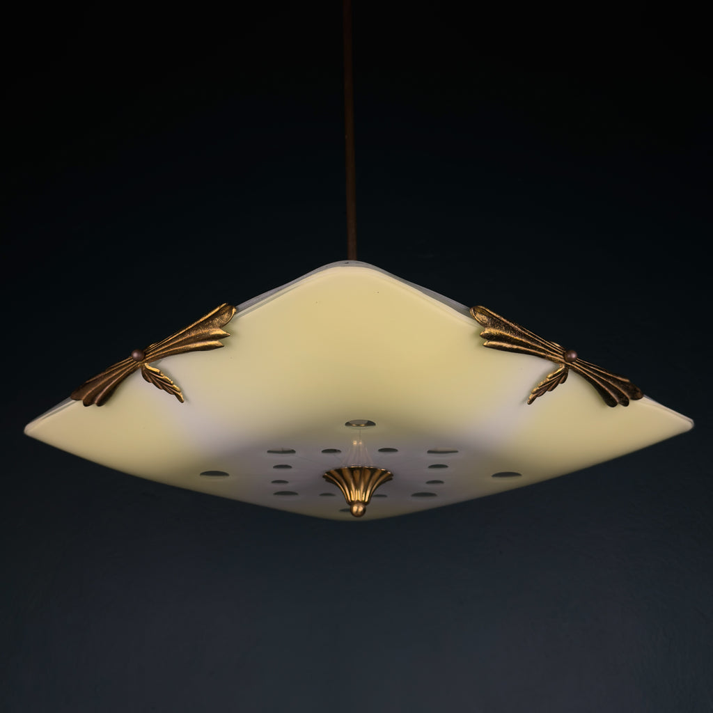 Art Deco Vintage Chandelier, Italy 1930s