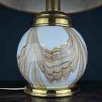 Murano table lamp Italy 1970s mid-century modern italian home decor