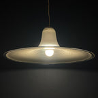 Mid-century large murano pendant lamp Italy 1970s Space age Retro lighting