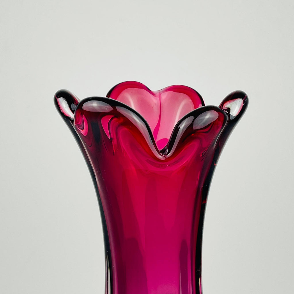 Vintage Murano vase Chambord by Fratelli Toso, Italy 1960s