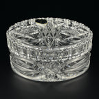 Vintage Bohemian glass candy bowl by Bohemia Crystal, Czechoslovakia, 1970s