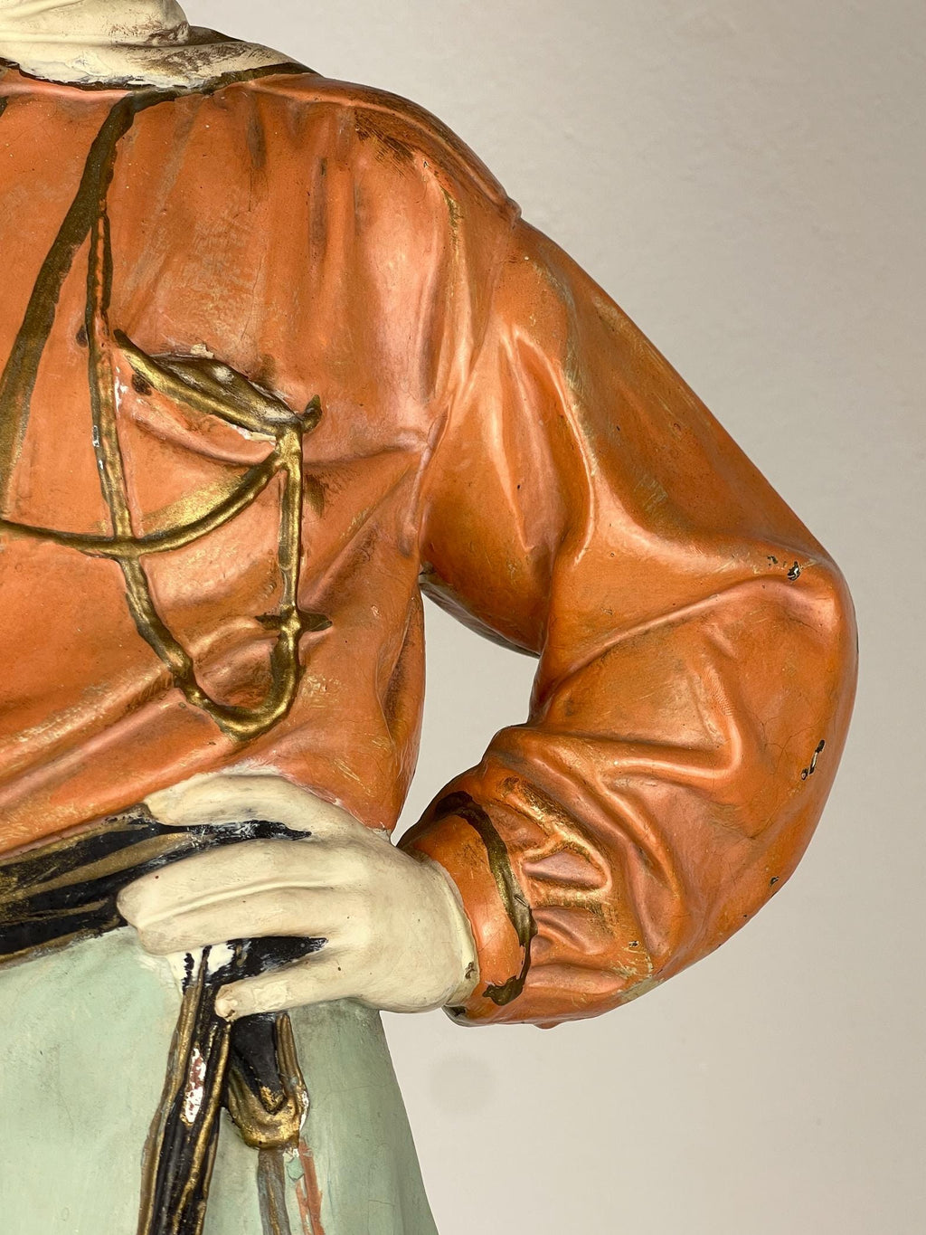 Large antique plaster sculpture Giuseppe Garibaldi, Italy, 1910-1920s