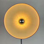 Mid-century red desk lamp Italy 1960s Vintage gooseneck lamp