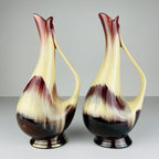 Mid-Century Bay Keramik Vases: West German Ceramic Set of 2