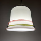 Vintage murano pendant lamp Italy 1970s Space age Retro lighting