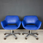 Mid-century office desk chairs Stol Kamnik Yugoslavia 1980s Set of 2
