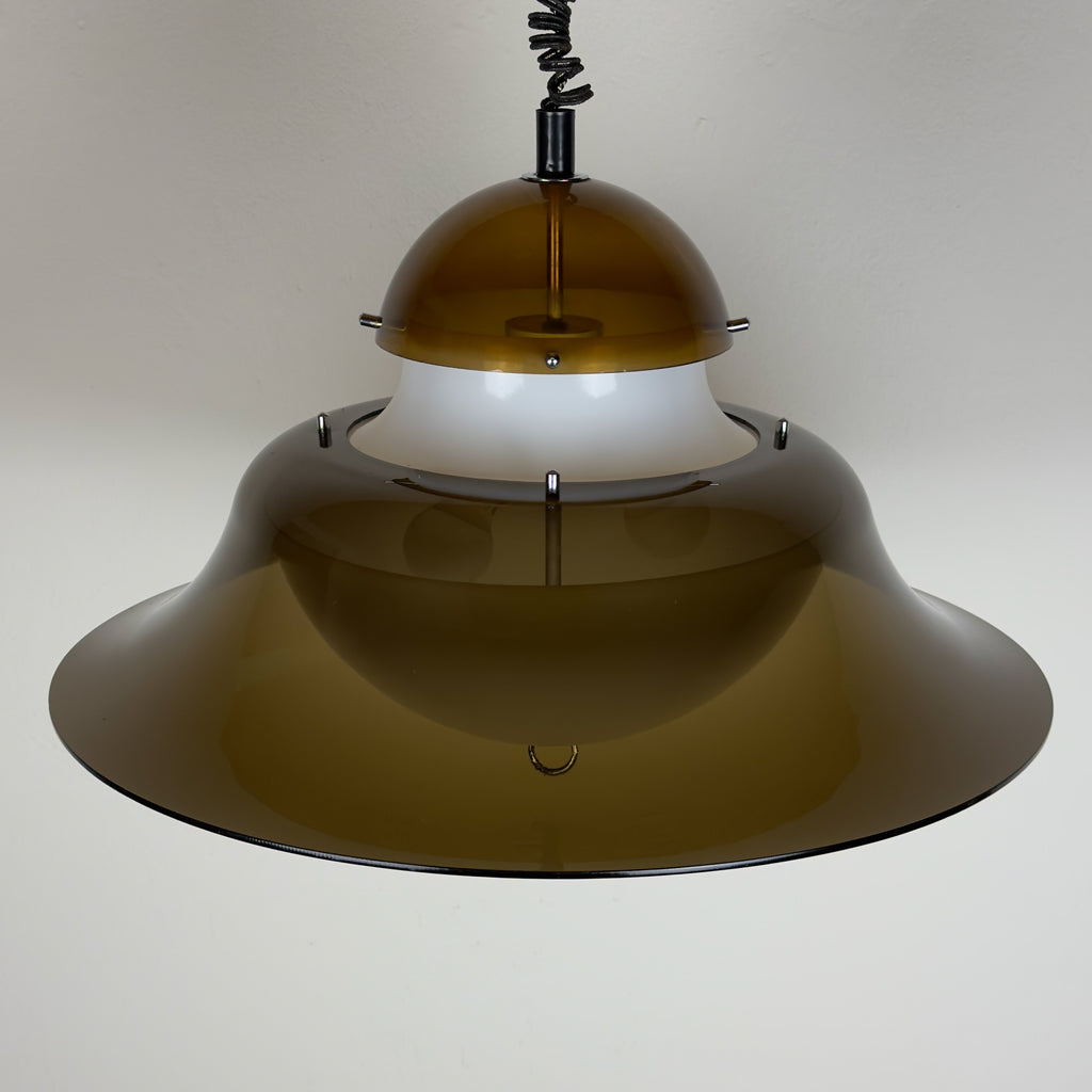 Vintage pendant lamp by Sijaj Hrastnik, style KD14 Sergio Asti for Kartell, Yugoslavia 1960s