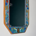 Mid-Century Murano Glass Mosaic Mirror by Zane Luigina "Fantasy Glass", Italy, 1990s