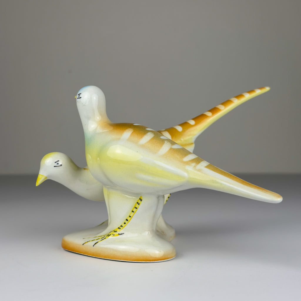 Vintage ceramic figurine Birds Vintage Yugoslavia 1950s