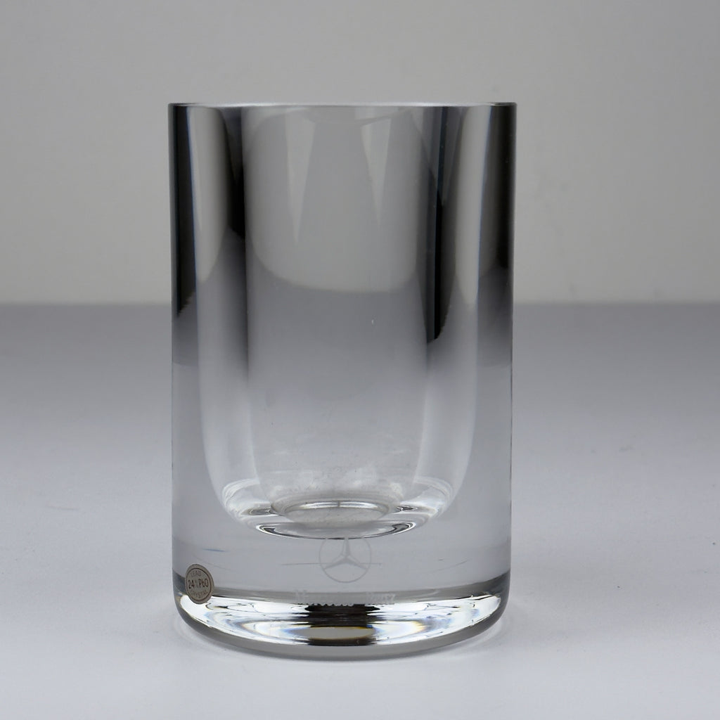 Mercedes-Benz Auto Rotonda Crystal Glass Vase by Il Giugno, 2003, Italian Design, 24% Lead Crystal