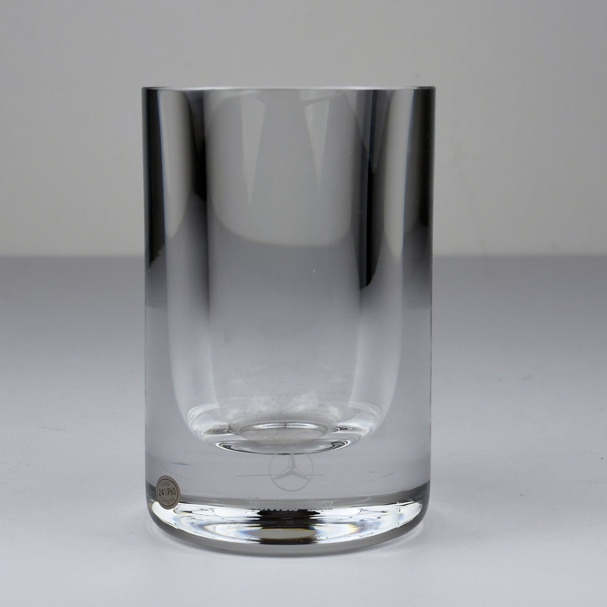 Mercedes-Benz Auto Rotonda Crystal Glass Vase by Il Giugno, 2003, Italian Design, 24% Lead Crystal