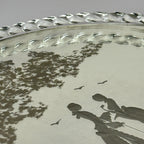 Vintage Venetian glass Mirror Tray, Italy 1950s